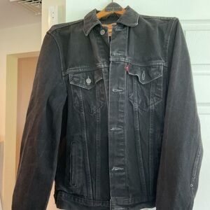 Levi's Black Lightweight Trucker Jean Jacket